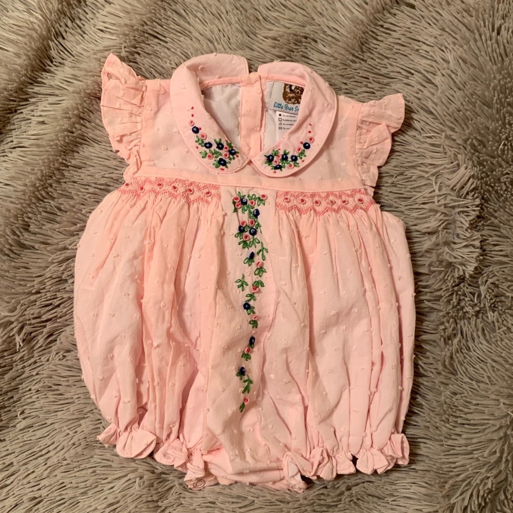 Swiss Dot Embroider Smock Bubble